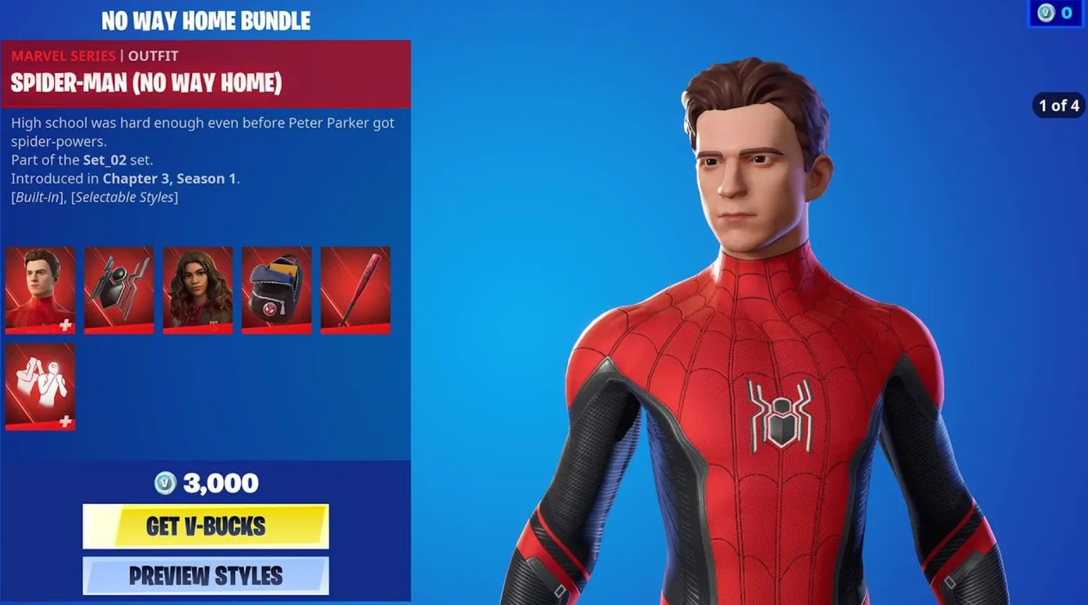 Spider-Man No Way Home fortnite